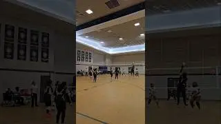 Left Handed Outside Hitter Volleyball Dink. Girl's High School Varsity Match. #dink #tips #lefty #4K