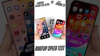 Samsung Galaxy S24 Ultra vs Apple iPhone 15  - Speed Test! #iphone15 #s24ultra #speedtest