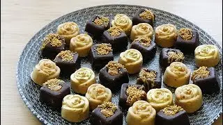 Gâteaux au chocolat et cacahouètes sans cuisson avec 3 ingrédients!!