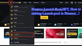 Binance Launch Pool HFT, How to staking Launch pool in Binance...!