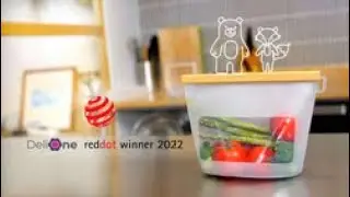 Delione Bamboo Seal Sustainable Food Bag Flex'n Fresh - Delione Flex&rsquo;N Fresh Stretchable Containers
