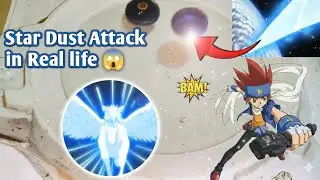 Beyblade Galaxy Pegasus Special Move In Real Life! (Stardust Driver)