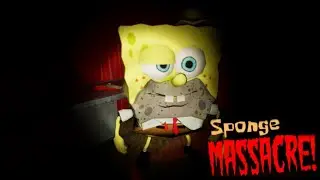 ALL ENDINGS | Sponge Massacre Ptrics Gameplay (Horror Game) funny moment