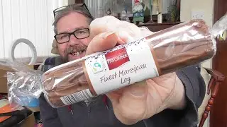 Finest Marzipan log covered in chocolate with Nougat review