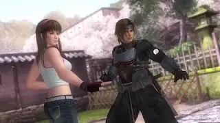 Dead or Alive 5 Ultimate - Hitomi & Hayate (Tag Intro, Throws, & Victory Pose)