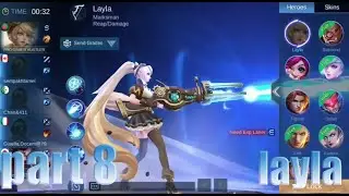 Mobile Legends gameplay part 8 ( ios, android ) । rank match । pro gamer hustler । android gameplay