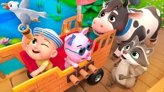 Row Row Row Your Boat &mdash; Farm Friends Adventure | Nursery Rhymes & Kids Songs