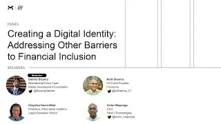 Creating a Digital Identity: Addressing Other Barriers to Financial Inclusion
