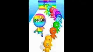 Man Runner 2048 🧍💥 | Merge, Multiply & Run Challenge | Satisfying Gameplay #shorts #ballgameshub