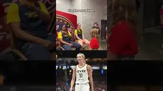 Caitlin Clark when she noticed this Fever fan wearing a Lexie Hull shirt ❤️ (via @indianafever/TT)
