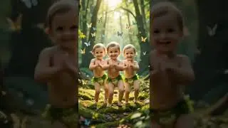 OMG! Cutest Baby Dance Ever in a Magic Forest 🦋✨