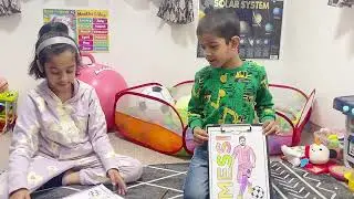 MESSI coloring worksheet challenge