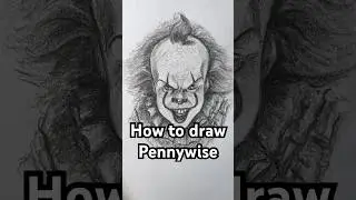 How to draw Pennywise! Easy! #pennywise #art #horror #halloween