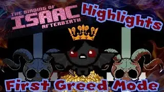 KindKing's First Greed Mode Run With Azazel (Unlocking Lilith) - Afterbirth Highlights