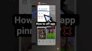 how to off app pinning | app pinning ko unpin kaise karen #viralvideo #youtubeshorts #tech