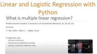 Linear and Logistic Regression Example in Python
