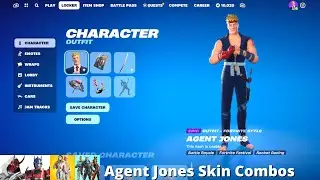 Agent Jones Skin Combos (Fortnite Battle Royale)