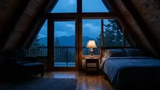 Deep Stillness: Rain piano for sleep, mountain forest view, calm your soul 🏔️