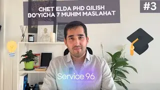 Chet elda PhD qilish bo'yicha 7 ta eng muhim maslahat