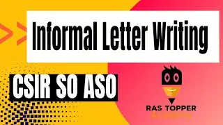 Informal Letter Writing #informalletter #descriptivestatistics for CSIR SO/ASO, #sbipo #ibpspo