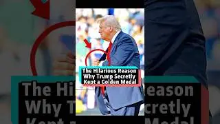 Why did Trump secretly keep a golden medal The reason behind it is hilarious.#fyp#foryou