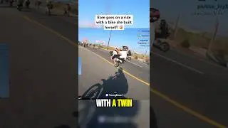 Ezee goes on a ride with a bike she built herself! 😱 #Ezee#youngezee#ezeeclips