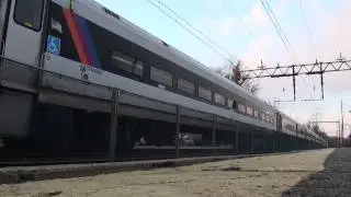 NJT ALP46 #4616 Pushes East From the Ground At Morris Plains 1-13-12