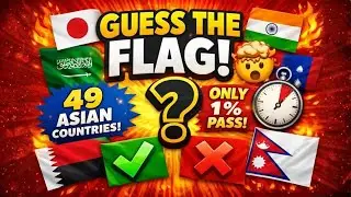Can You Guess ALL 49 Asian Flags? Only 1% Pass This Quiz!