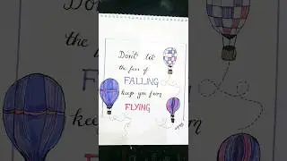 Inspirational Quotes with drawing.#shorts #art #drawing #ideas  #brushpen @saimfarooq-3006