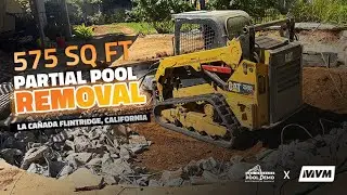 575 SQ FT. Partial Pool Removal in La Ca&ntilde;ada Flintridge, California