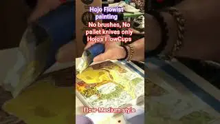 hojo, its Hojo FlowCups Flowism Quadrillism Dip painting #painting #flowartist #fluidartist #shorts