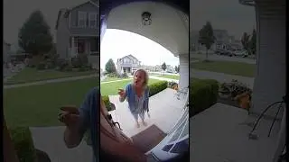 HOA Karen gets screamed at, rightfully! #crazy #doorbell #viral #subscribe #funny