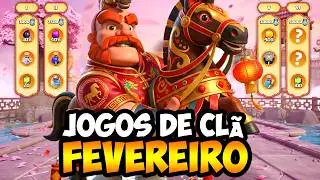 TUDO QUE VOC&Ecirc; PRECISA COLETAR NOS JOGOS DE CL&Atilde; DE FEVEREIRO NO CLASH OF CLANS!