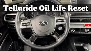 2020 - 2021 Kia Telluride - How To Reset Oil Life Light - Oil Change Service Maintenance Reset