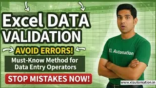 Error-Free Excel Reports: The One Method Every Operator Should Know | Data Validation in Excel
