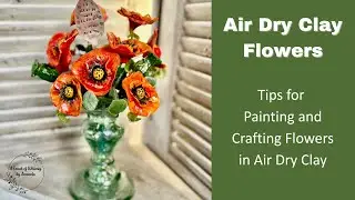Air Dry Clay Sculpture Flowers / Painting Clay Art/ Crafting Flowers for Beginners