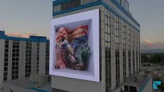 J Resort Reno Hotel Tower LED Art Wall Content by Render Impact