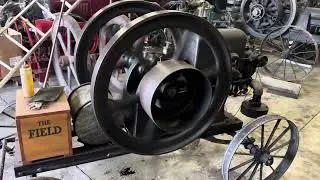 6 hp field brundage sideshaft hit miss engine