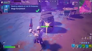 Destroy objects at old IO Outposts in Fortnite