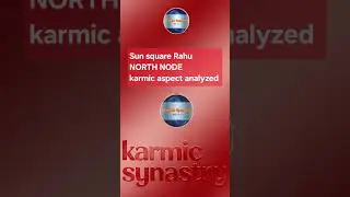 Sun square Rahu karmic aspect  @KarmicSynastry