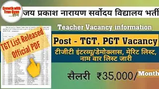 Saryoday vidyalaya teacher vacancy 2025 | Saryoday vidyalaya tgt pgt interview demo class