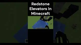 Redstone Elevators In Minecraft #minecraft #redstone