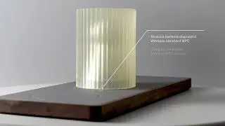 HUGO, Multi-stations Wireless Charger in Iroko Wood and Technogel | Made in Italy | 8-light