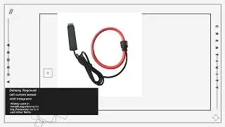 Rogowski coil sensor with integrator-Landscape screen