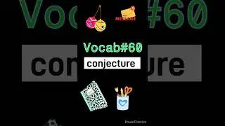 #vocab 60 #conjecture #englishvocab #vocabulary