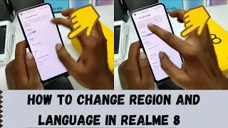 How to Change Region And Language in REALME 8| How to Change System Language on REALME 8