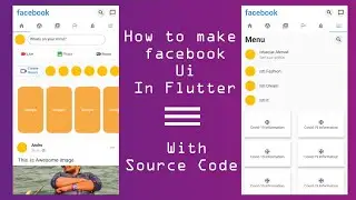 facebook ui in flutter with source code