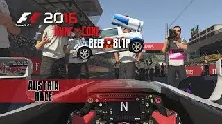 F1 2016 Multiplayer | Beef/Sl1P vs Kurt/Cone | Austria Race