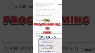 WEEK-5 Programming in Java #ontimeupdates #nptelstation #exam #learning