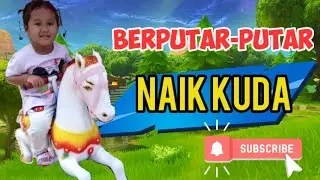 Apink Senang Main ke Mall Naik Odong odong Kuda Putar